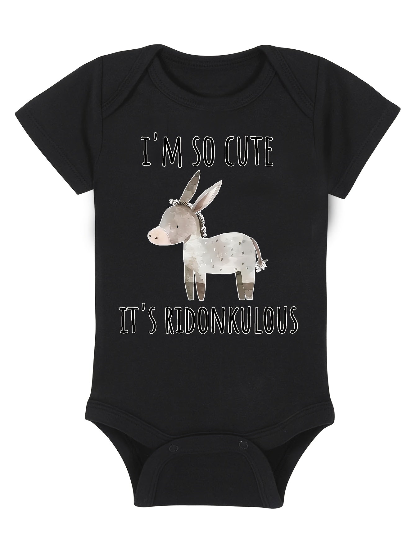 Donkey Horse Baby Boy Girl Clothes Infant Bodysuit Funny Cute Newborn, Perfect for Outdoor