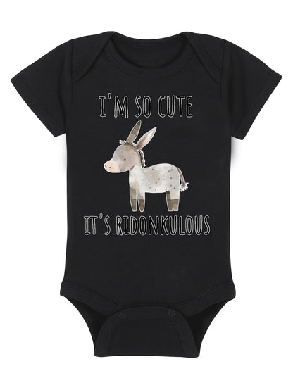 Donkey Horse Baby Boy Girl Clothes Infant Bodysuit Funny Cute Newborn, Perfect for Outdoor