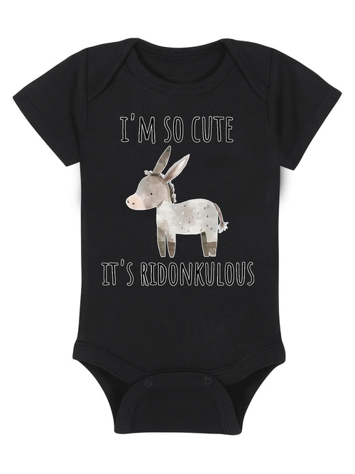 Donkey Horse Baby Boy Girl Clothes Infant Bodysuit Funny Cute Newborn, Perfect for Outdoor
