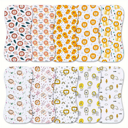 10pcs Burp Cloths for Baby Boys And Girls - Baby Burp Cloth, Baby Washcloths, Burp Rags, Large Neutral Burp Clothes for Newborn