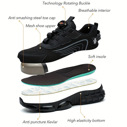 Men's Work & Safety Shoes - Puncture Resistant & Lightweight Design