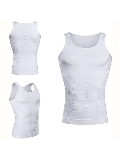 5pcs Compression Shirts for Men for Body Shaper, Tight Abdominal Control Underwear, Workout Vest, Abs Underwear, Shaper, Breast Correction Shirts for Men