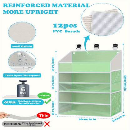 Multiple Pocket Hanging Organizer Diaper Caddy Storage - Convenient Changing Station With Ample Storage - Durable Polyester Fiber Construction - For New Parents - Perfect for Nursery & Travel - Ideal Gift for Baby Showers & Holidays