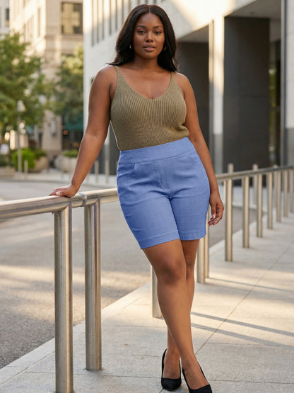Plus Size - Plus Size - Women'S Plus Size High Waist Shorts