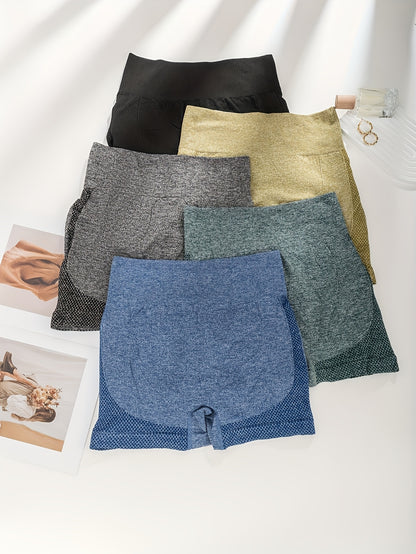 Women's Multicolor A Polyester High-Waist Shorts - product view 4