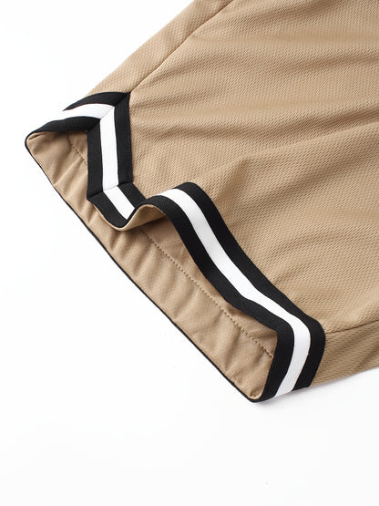 Men's Black + Red + White + Yellow + Green + Khaki Polyester Shorts - product view 20