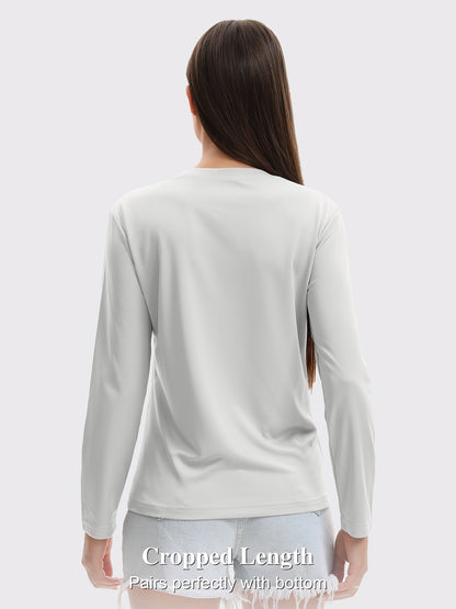 5pcs Women's Quick-drying And Breathable Long-sleeved T-shirt Set, Basic Base Layer for Training, Moisture-wicking, Women's S Tops, Suitable for Casual Attire.