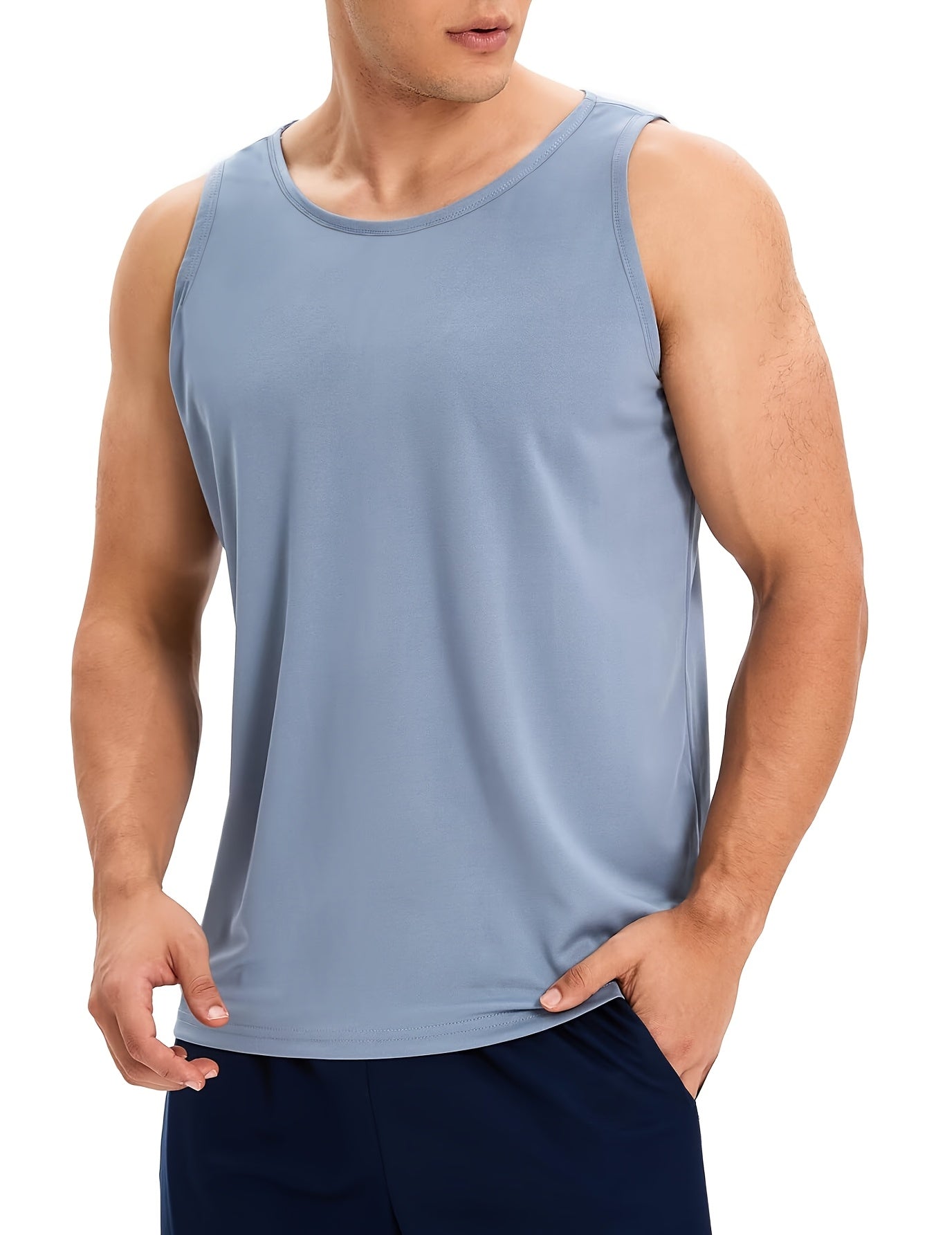 Men's Mixed colors Polyester Tank Top - product view 2