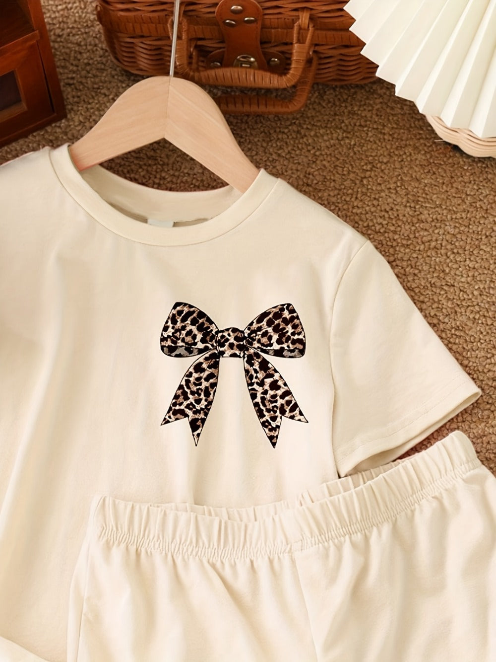 Girls' Casual Outfit Set - Short Sleeve Summer 4549