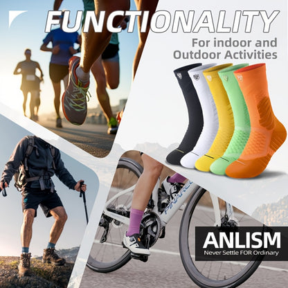 Men's Athletic Compression Socks - 5-Pair Pack
