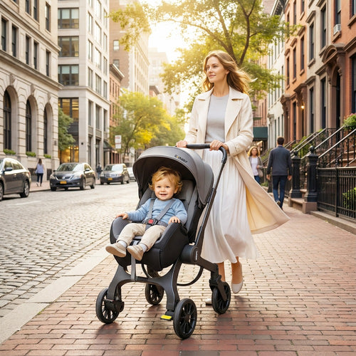 Baby Stroller - Portable Foldable Adjustable Travel