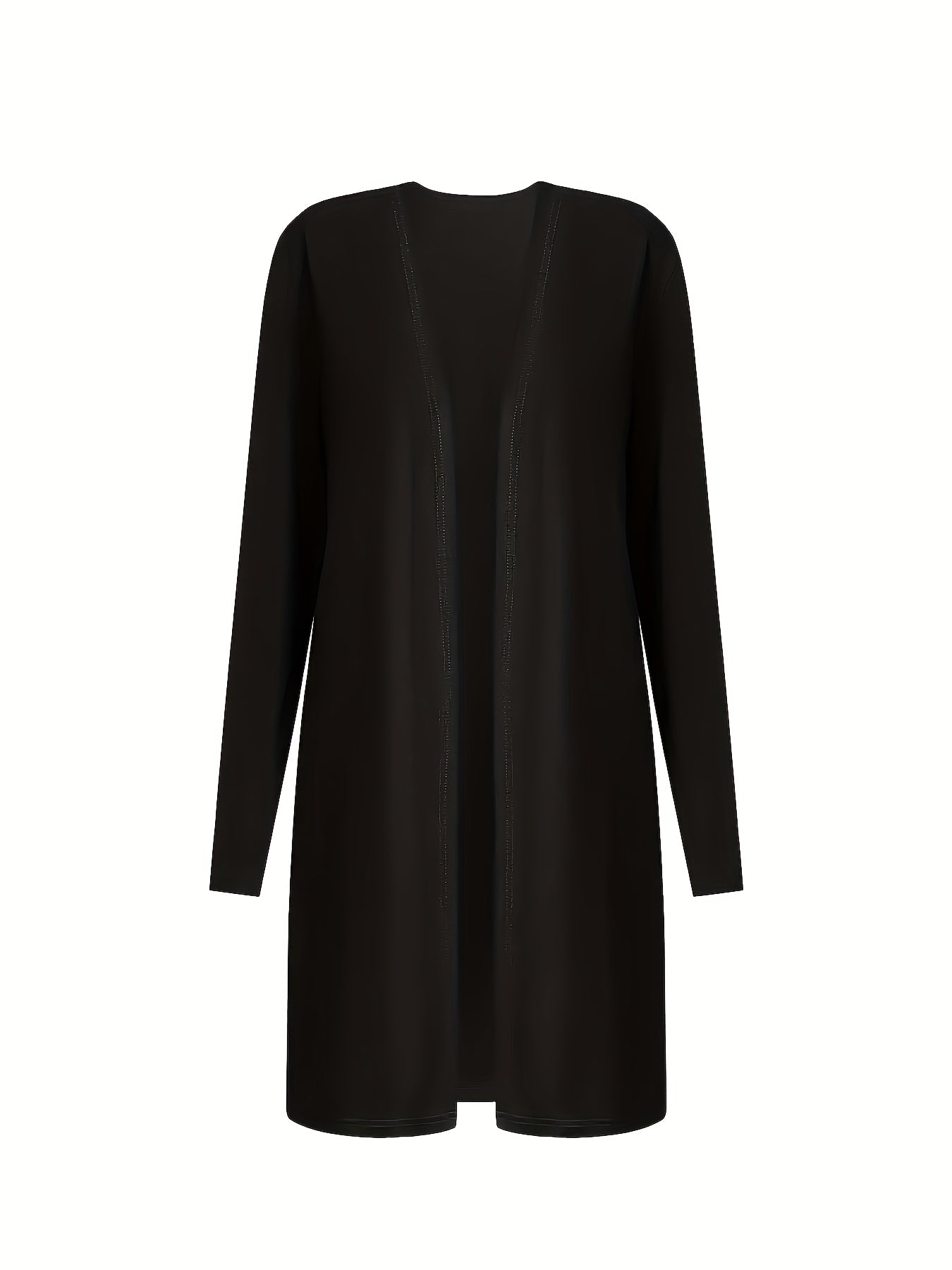 2025 New Stylish Women'S Solid Color Two-Piece Outfit - Crew Neck Blouse & Loose-Fitting Trousers, Stretchable Mix, Washable in Machine - Ideal for Spring And Autumn