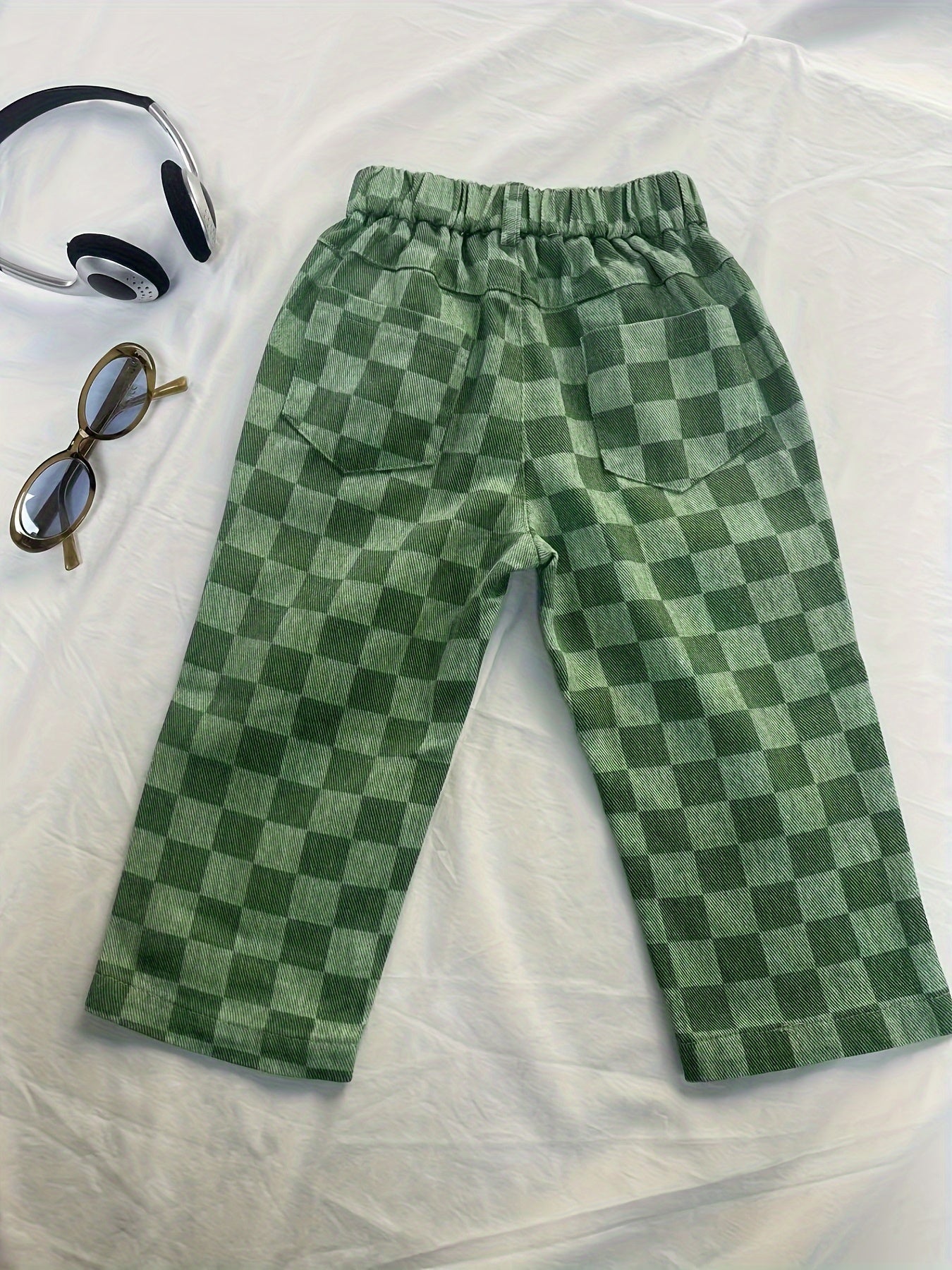 2024 Autumn Winter New Collection Boys And Girls Korean Easy Japanese Trendy Fashion Plaid Long Pant, for Outdoor