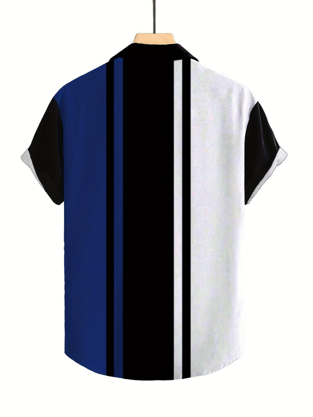 Men's Striped Shirt - Collared Short Sleeve 787493