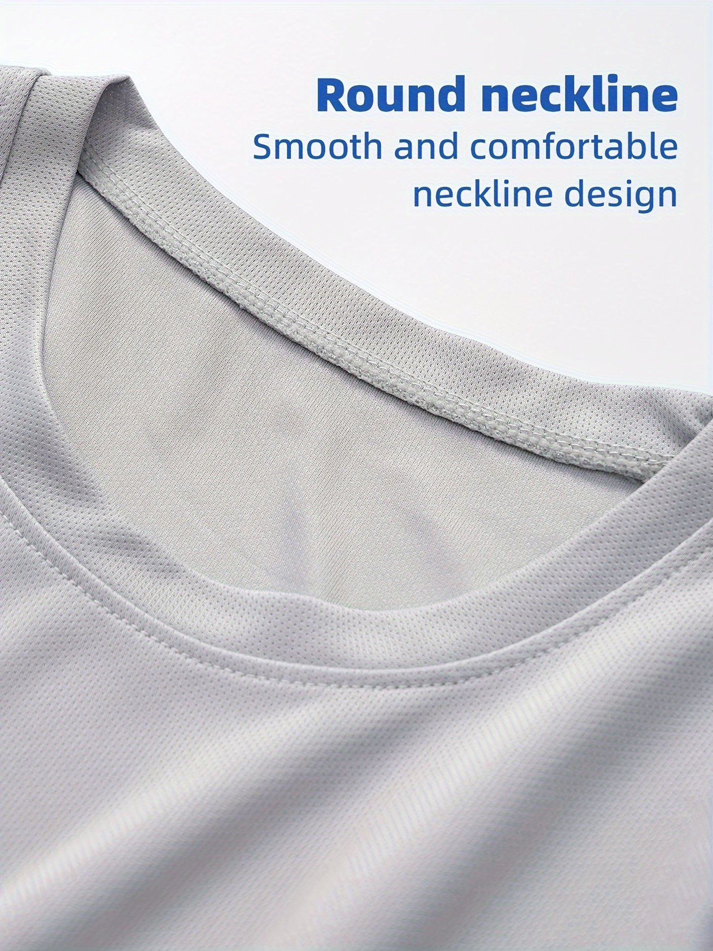 5pcs Men's Quick-Dry Long Sleeve T-Shirts | Breathable Moisture-Wicking for Running/Gym/Training | Stretchy & | Machine Washable & Anti-Odor
