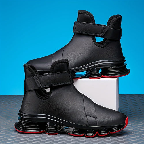Men's Casual Sneakers, High-Top Autumn/Winter Shoes, Blade Running Shoes, Slip-Resistant, Wear-Resistant, Shock-Absorbing, Sports Casual Walking Shoes