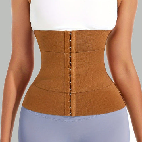 Women's Targeted Control Waist Cincher - Belted Body Smoothing, Brown