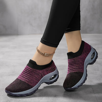 2026 New Spring And Summer Mesh Breathable, Lightweight And Comfortable Casual Shoe Covers, Women's Thick Sole Versatile One Foot Shoes, Fashionable Anti Slip Running Shoes, Board Shoes for Women, Women Shoes