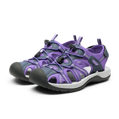 Women's Hiking Sandals Adventurous Summer Sports Shoes Outdoor Quick-Dry Comfortable Protective Toe Cap Supportive & Slip-Resistant Adjustable Fit Sandals Women Ladies