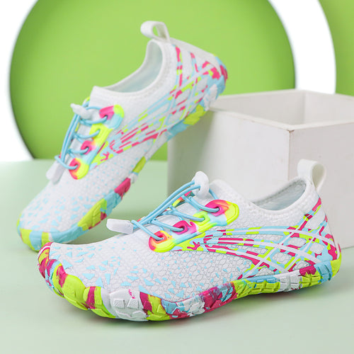 [1 Pair Quick-Dry Water Shoes] 1 Pair Unisex Quick-Dry Water Shoes, Breathable Fabric Upper, Rubber Sole, Lightweight Non-Slip Yoga Sneakers for Swimming, Sdiving, Beach, Cycling, Hiking, Home Office Use - Spring/ Fall Season