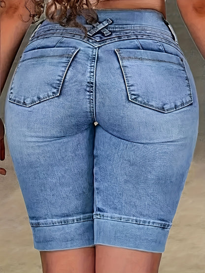 Women'S Elastic Waist Shorts