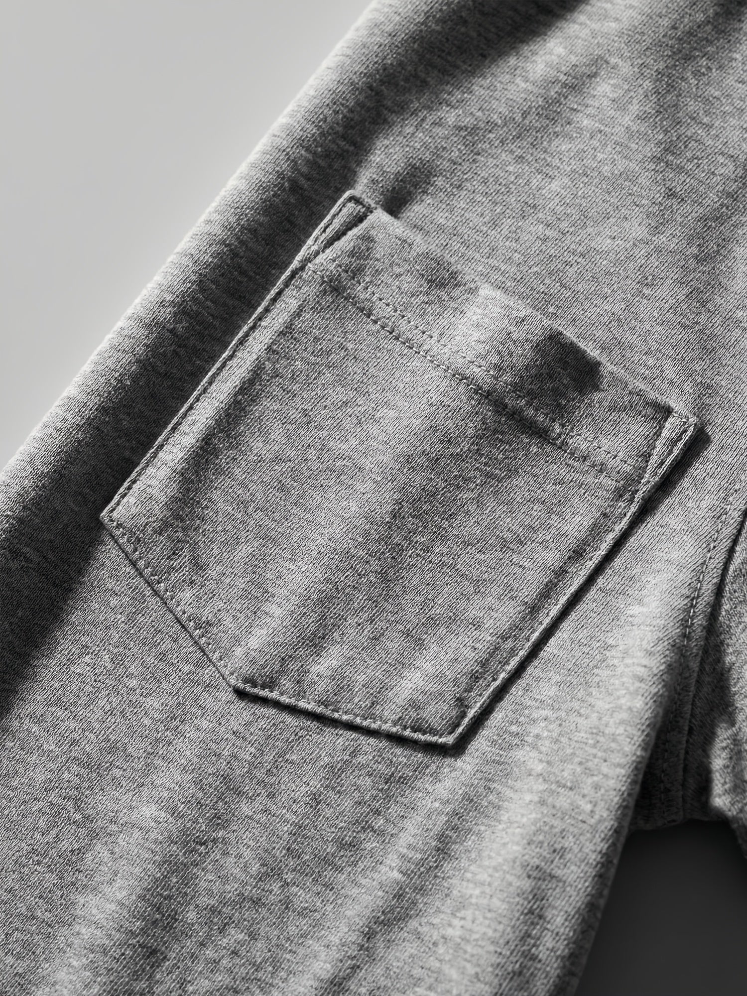 5pcs Men Unisex 100 Cotton Pocket T Shirts Short Sleeve Crew Neck Loose Fit Solid - product view 16