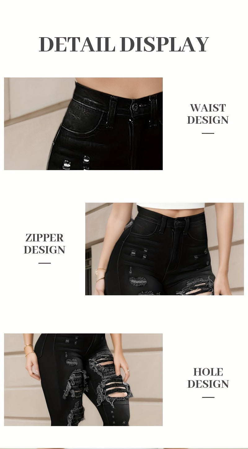 Tight Jeans with a High Waist And High Stretch, Perfect for Casual Wear And Daily Use, Designed for Women