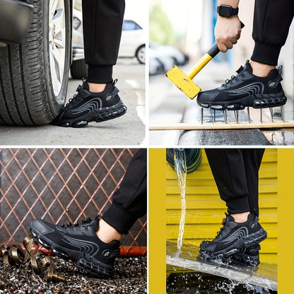 Men's Work & Safety Shoes - Puncture Resistant & Lightweight Design