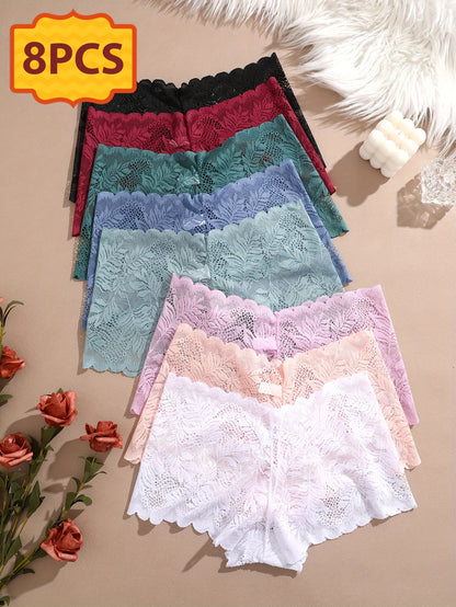 Women's Mixed colors Lace Floral Printed Pants - product view 7