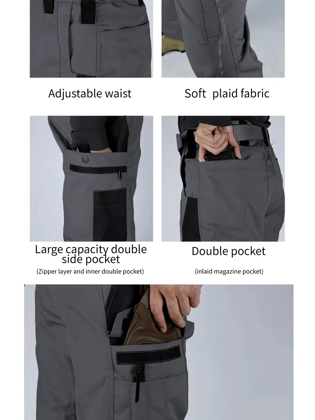 Men'S Tactical Cargo Pants - Quick-Dry Lightweight, Multi-Pocket Design, Regular Fit for Hiking, Camping, Outdoor Adventures (Belt Not Included), Hiking Pants, Adventure Clothing, Rugged Style, Scratch resistant Material, Utility Trousers