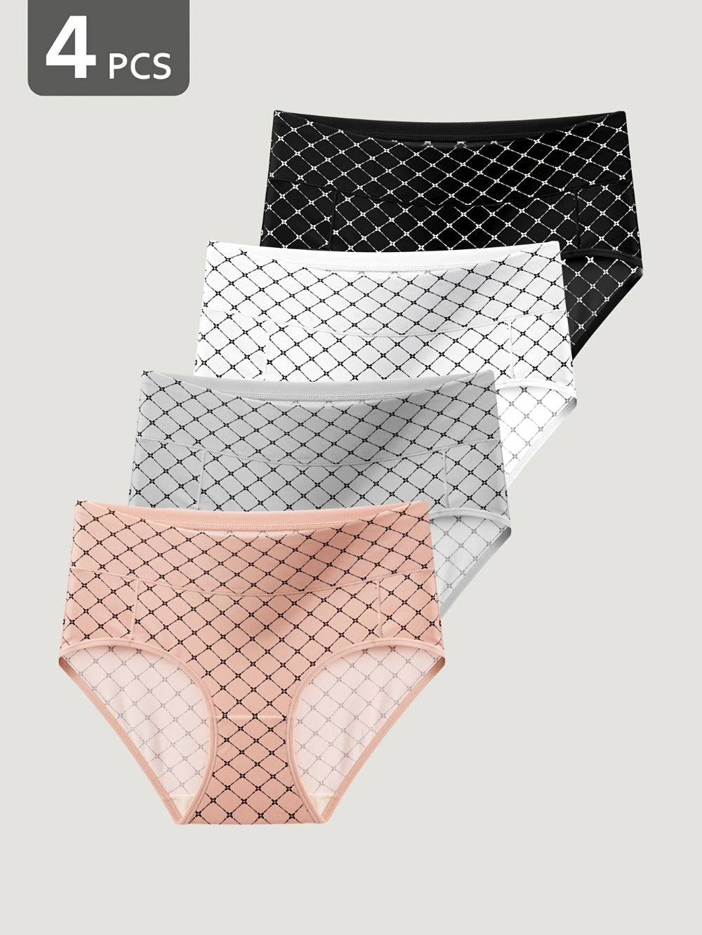 Women's 4-Pack High-Waist Briefs - Soft Everyday Comfort