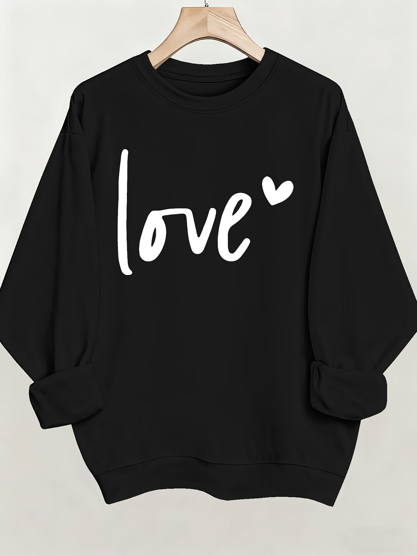 Women'S Casual Fashion Sweatshirt, Suitable for Autumn And Winter, Comfortable And Soft, Letter Pattern