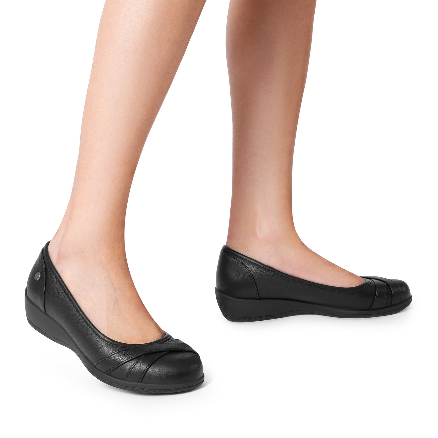 Womens Fashionable Flat Shoes, Rounded Toe with Flat Heel Shoes, Shoes for Women, Suitable for Dressing, Parties, Walking, Comfortable, Simple Design, Soft Insole