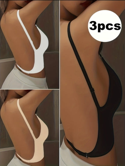 Women's Strapless Wireless Bra - 3-Pack Seamless, Wireless