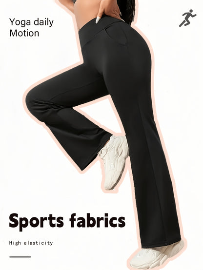 Four-piece Set Of Women'S Fashionable Spring Front-slit Bell-bottom Pants, High-waisted Casual Home Pants For Summer, Flattering The Figure, Women'S Christmas Outfit
