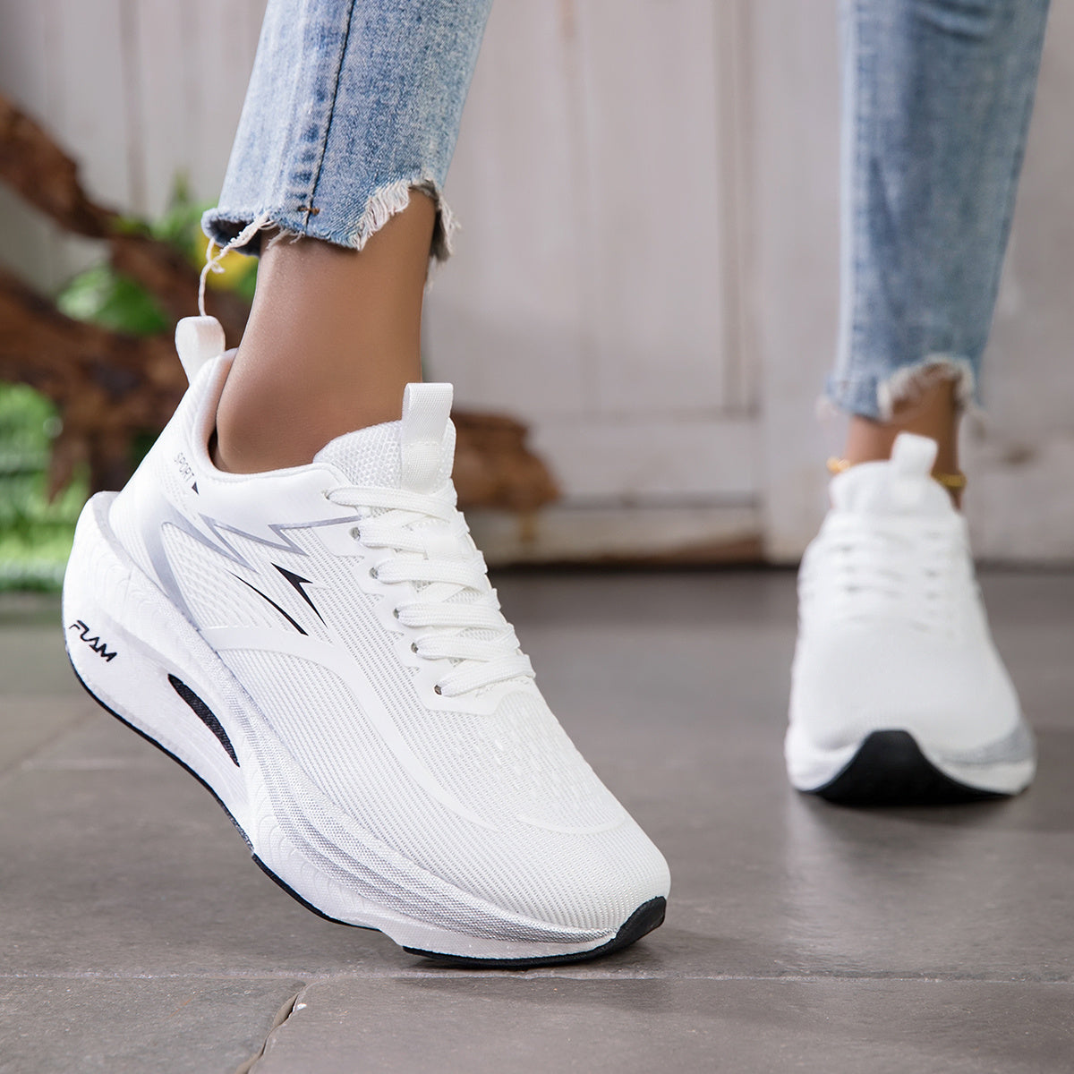 New Four Seasons Road Running Shoes for Women, Anti-Slip And Wear-Resistant Thick-Soled sneakers, Breathable And Fashionable Trendy Women'S Shoes - Suitable for Daily Travel And Outdoor Sports