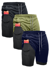 Black 2 + Army Green + Navy Blue