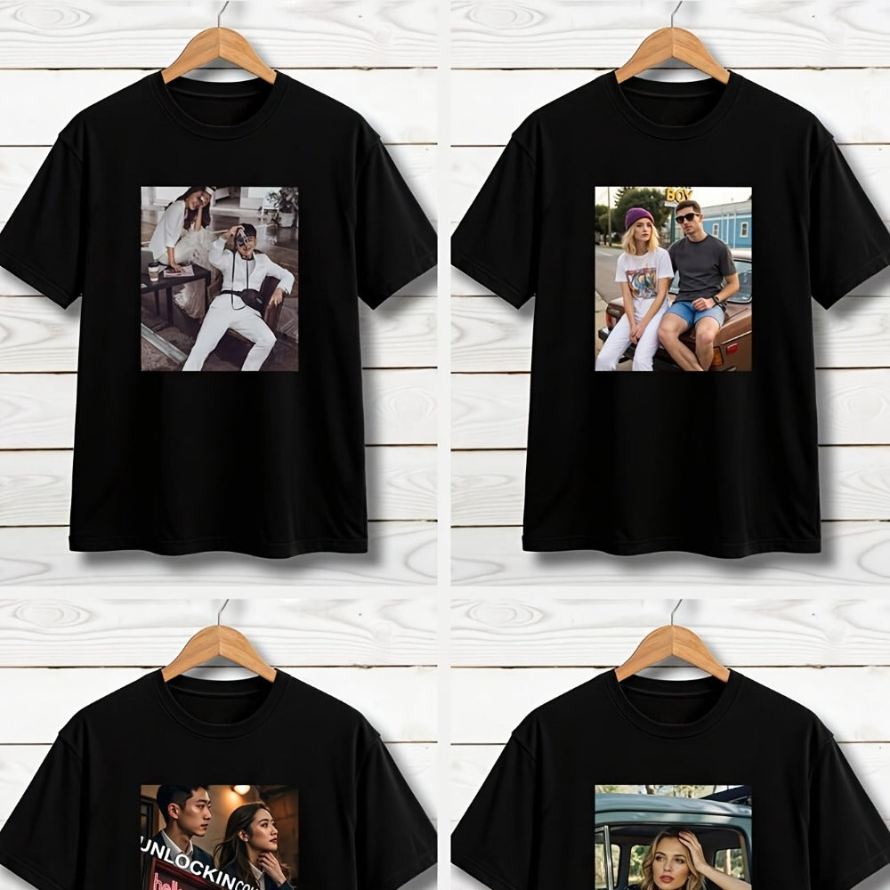 Men's Performance T-Shirt - Round Neck Short Sleeve Everyday Style 825189