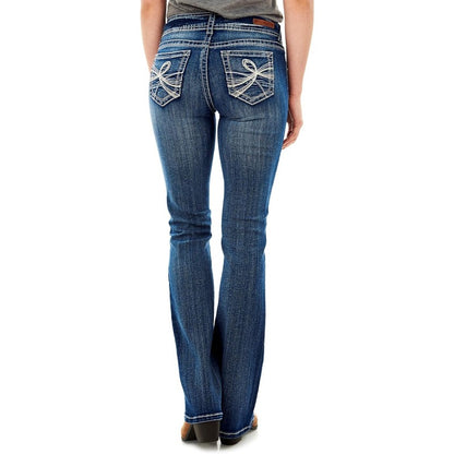 1-Pack Wallflower Women'S Luscious Curvy Bootcut Jeans - Mid-Rise Insta Stretch Denim, Size Inclusive for Daily Wear, Casual Outings & Dating