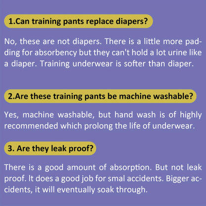 Set of 6 Potty Training Pants for Boys, Made from 100%, Soft And Absorbent, Suitable for Ages 12 Months to 5 Years