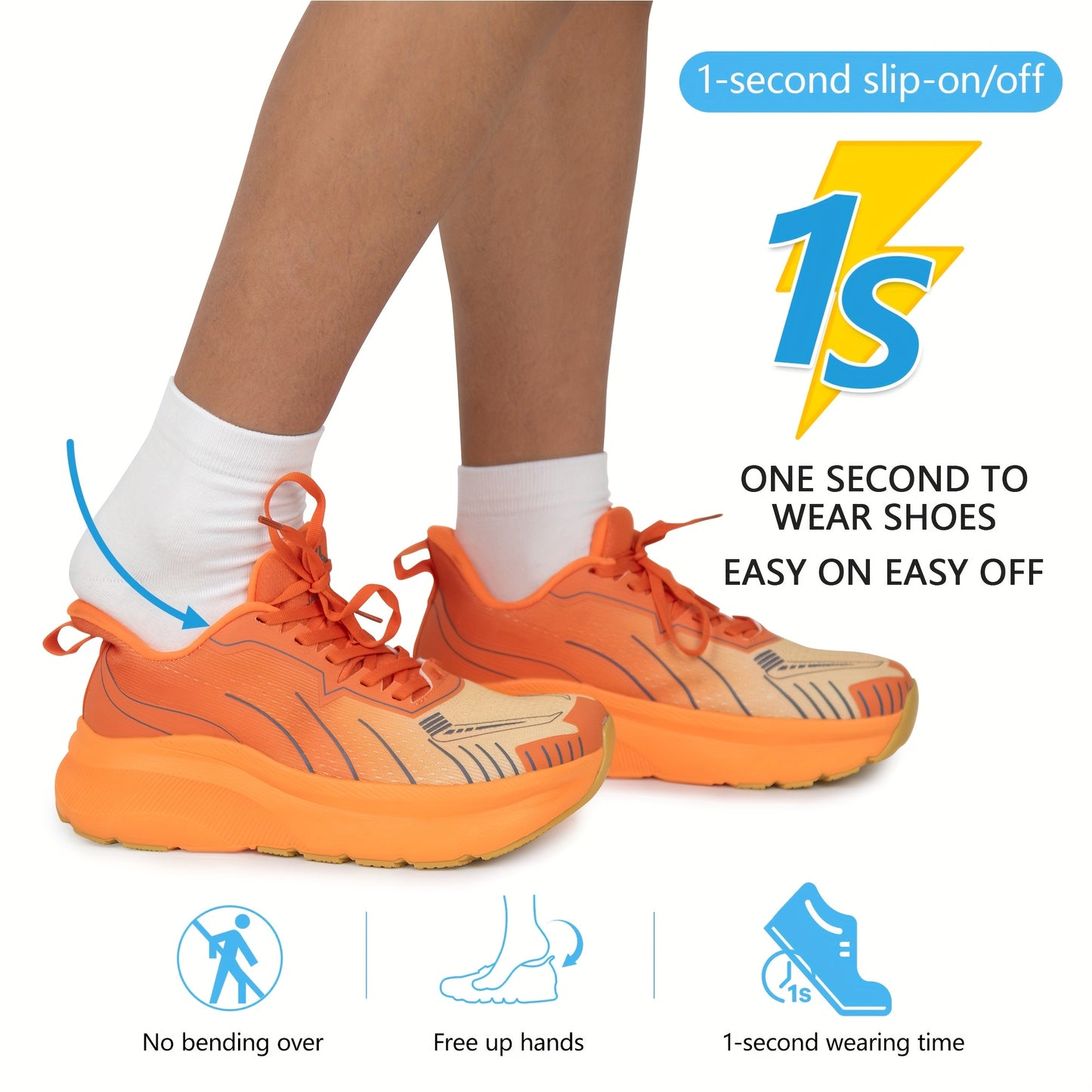 Hands Free Wide Toe Box Shoes for Men Wide Sneakers for Outdoor Sports Running Walking Tennis Athletic Shoes Zero Drop Cushion Thick Sole Width Shoes
