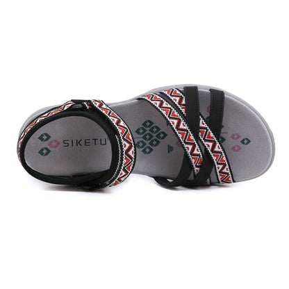 Ladies' Hiking Sandals Designed for Comfort, Featuring Arch Support And Adjustable Straps, Perfect for Outdoor Activities And Stylish for Summer Beach Outings.