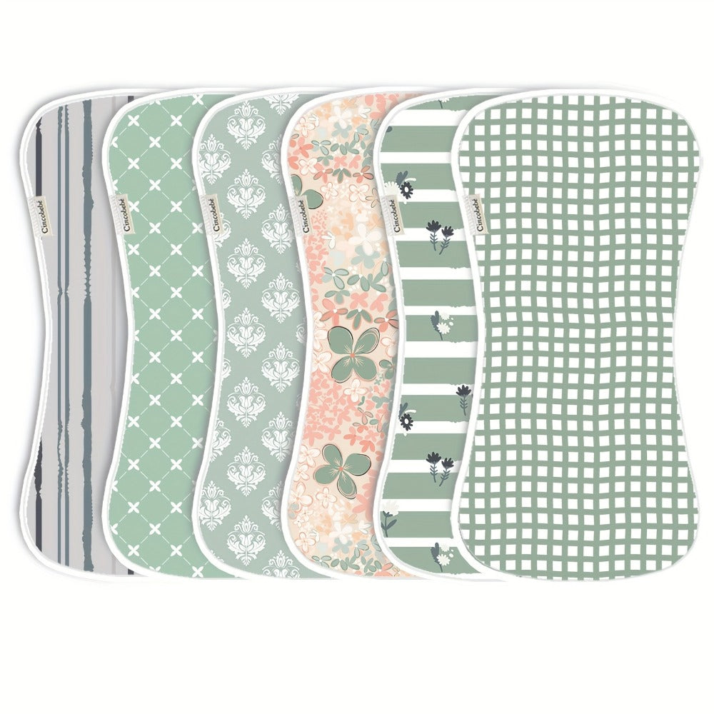 Baby Burp Cloth Set - Soft Absorbent Multipack Style 0517