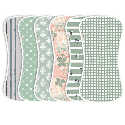 Baby Burp Cloth Set - Soft Absorbent Multipack Style 0517