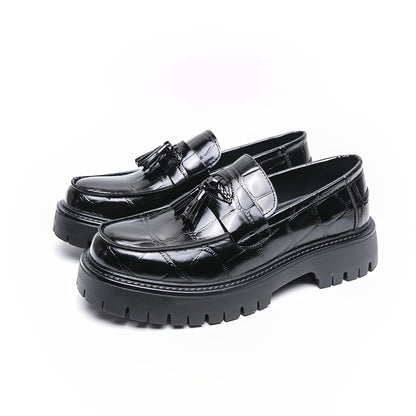 Men's Loafers & Slip-Ons - Platform Sole & Tassel Detail 268965