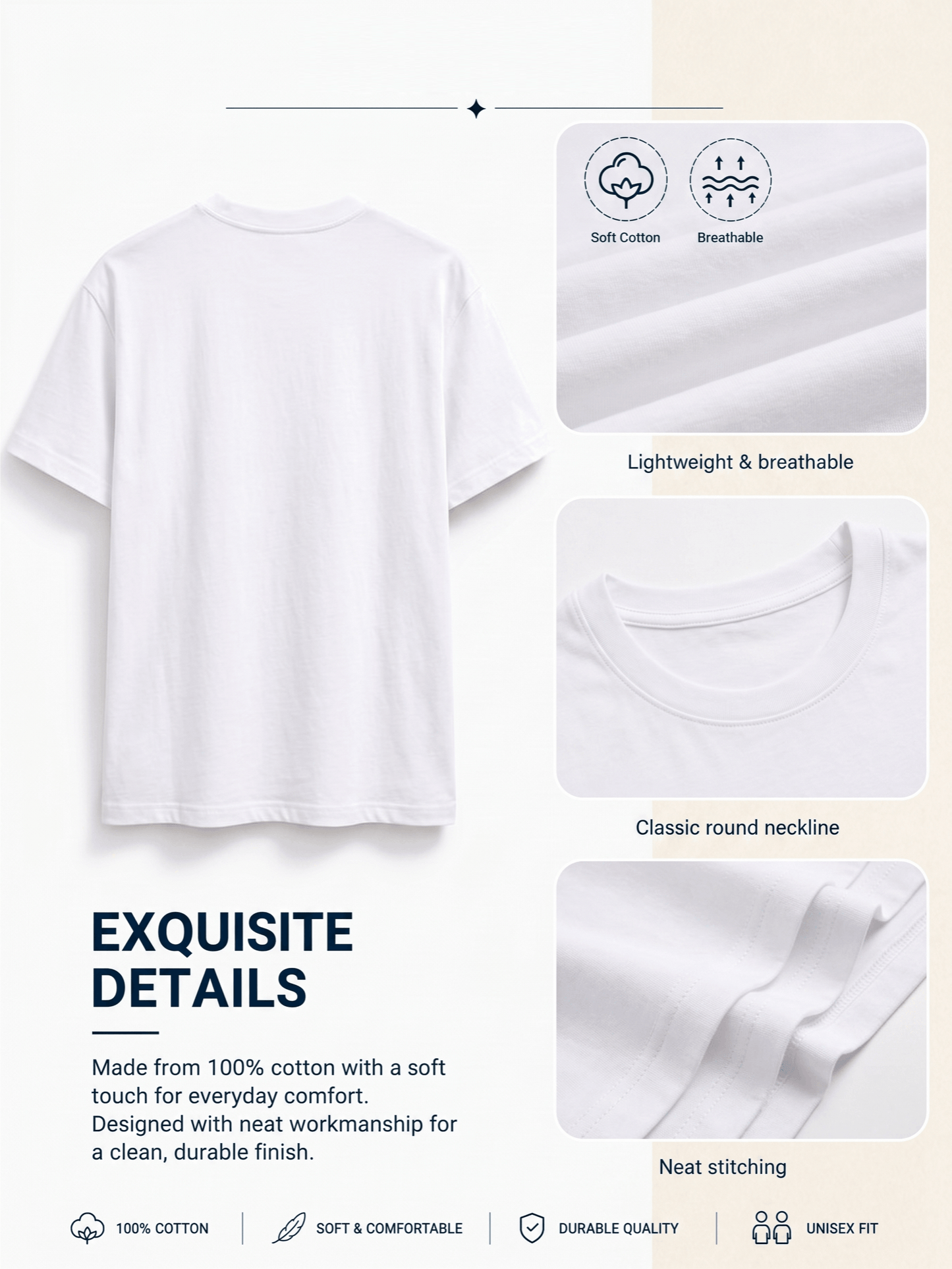 Men's HY01-Black-3pcs V-Neck Slim-Fit T-Shirt - product view 27