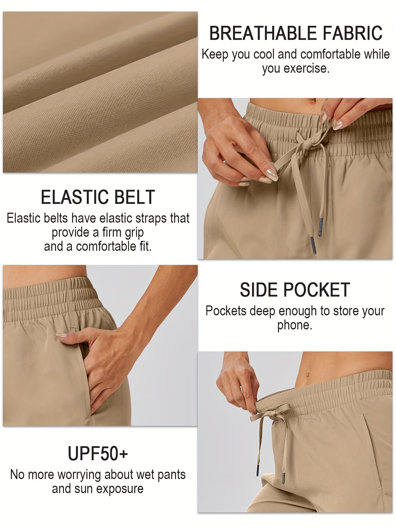 3pcs 5" Womens Shorts Basic Shorts Lightweight Quick Dry Workout Shorts with Pockets