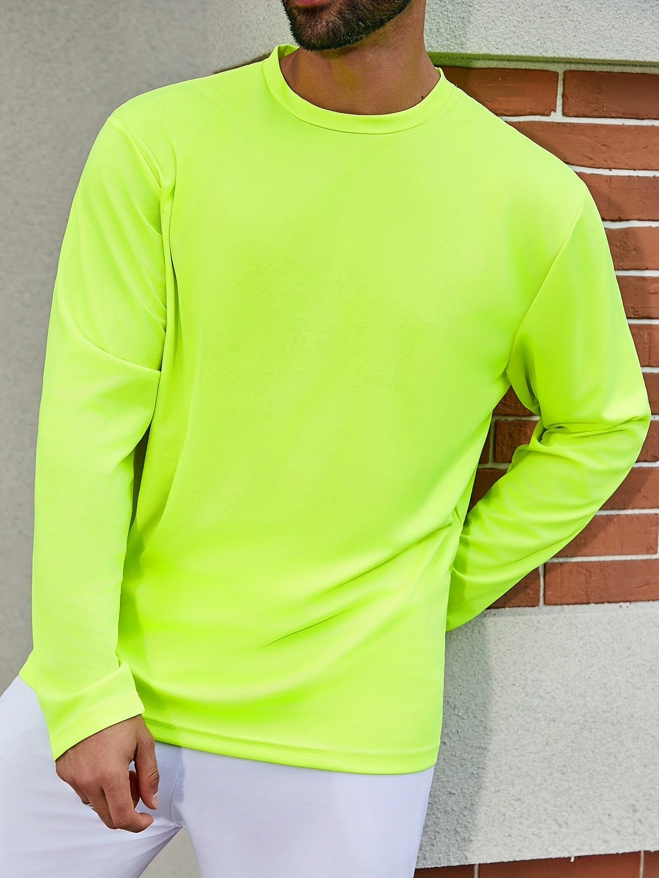 5pcs Men's Casual Sports T-shirt, Breathable And Quick Drying, Suitable for Work Clothes, Fishing Clothes, Construction Site Clothes, Team Building Clothes