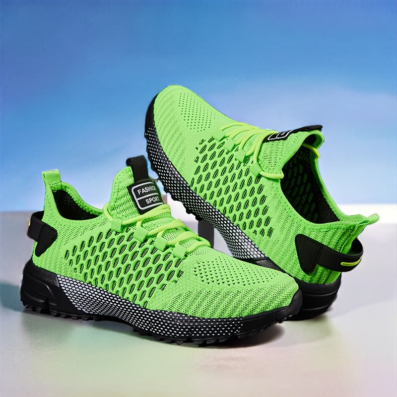 [Thick-Soled Sneakers] Men's Fashionable Thick-Soled Casual Sneakers - Non-Slip And Durable, Men's Walking Shoes - Suitable for Hiking And Outdoor Activities, Comfortable Lace-Up Design, Casual Shoes, Tennis Shoes, Perfect Choice for Spring And Autumn, Tr