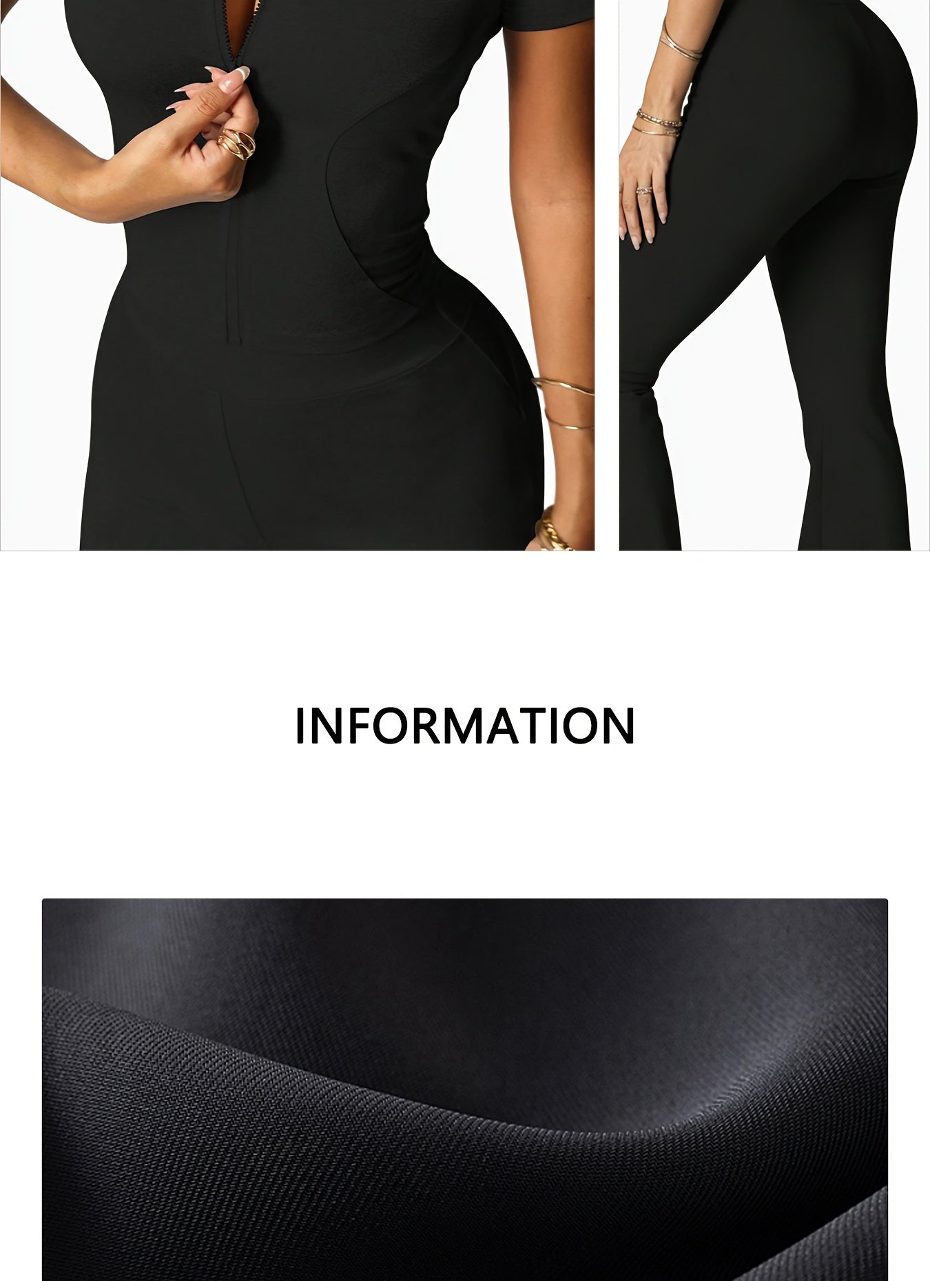 Zippered Long-sleeved Top with Flared Pants Set - Fashionable And Elegant Women's Outfit for Daily Casual Wear, And S. Available In Black, Gray And Beige Colors. Women's Tight Casual Outdoor Attire.